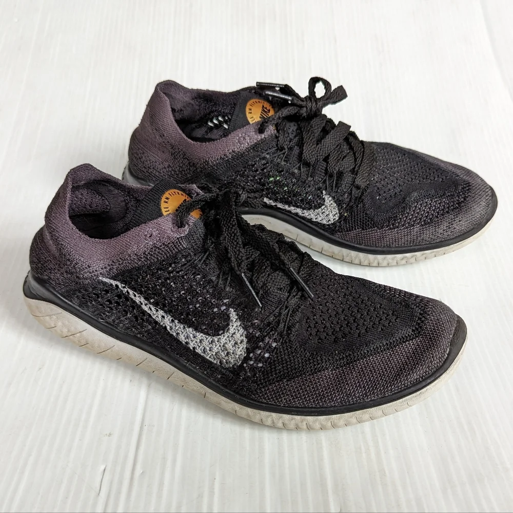 NIKE Free RN Flyknit 2018 Black Running Shoes Sneakers